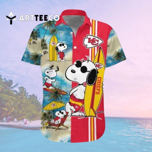 Kansas City Chiefs Snoopy Aloha Hawaiian Shirt 2