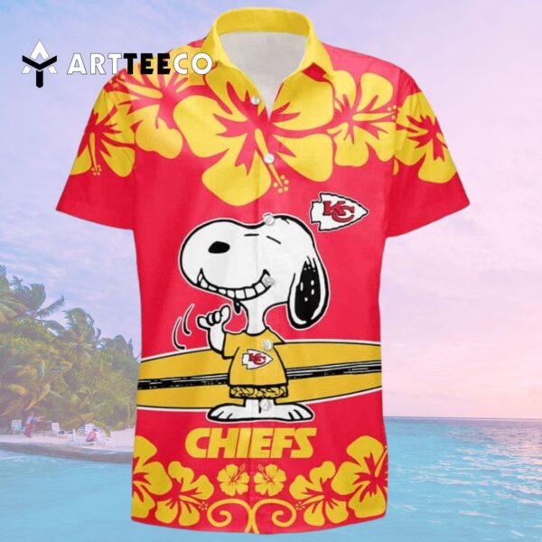 Kansas City Chiefs Snoopy Hawaiian Shirt 2