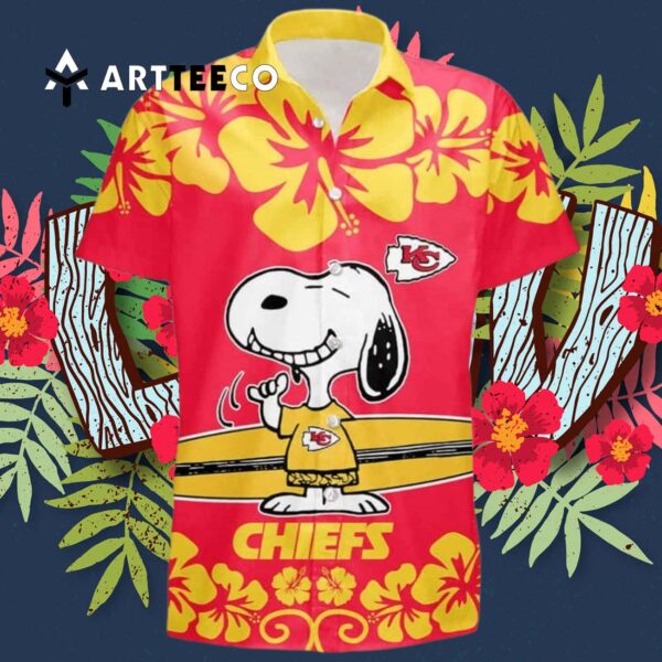 Kansas City Chiefs Snoopy Hawaiian Shirt 3