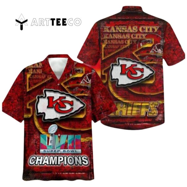 Kansas City Chiefs Super Bowl Lvii Hawaiian Shirt 1