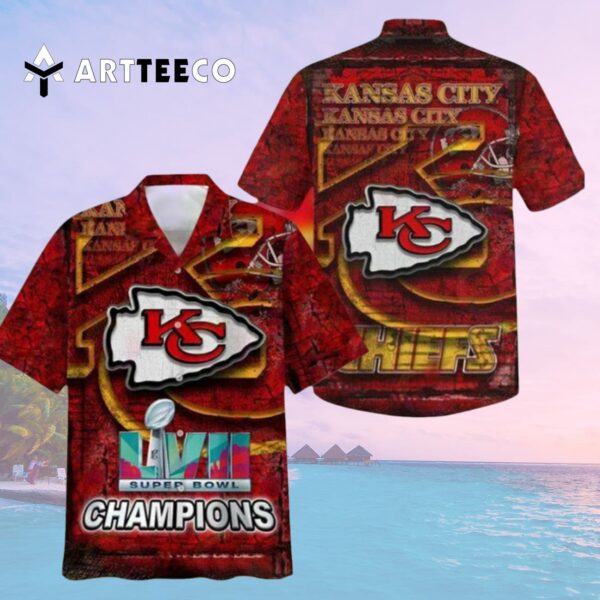 Kansas City Chiefs Super Bowl Lvii Hawaiian Shirt 2