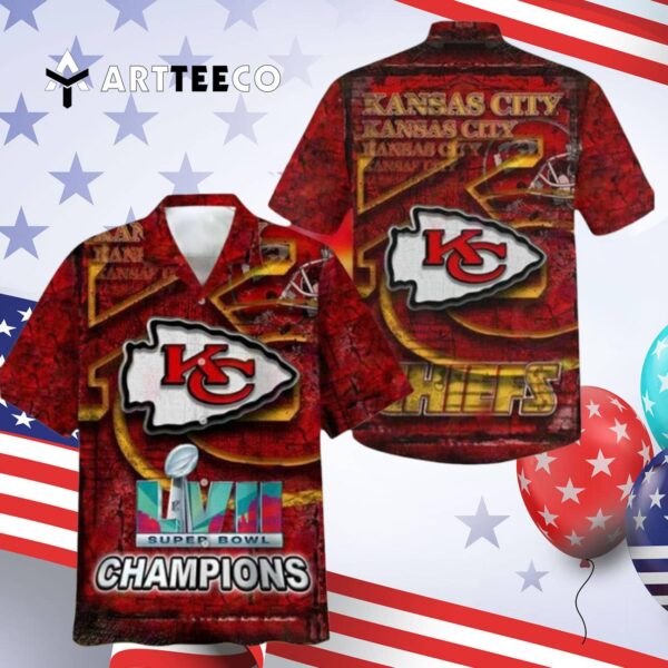 Kansas City Chiefs Super Bowl Lvii Hawaiian Shirt 4