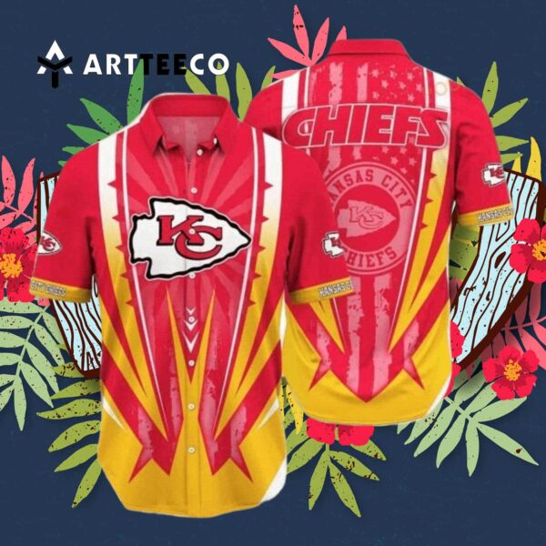 Kansas City Chiefs Us Flag Aloha Hawaiian Shirt 3