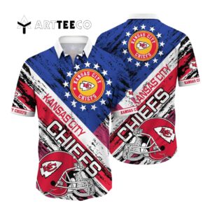 Kansas City Chiefs Us Flag Hawaiian Shirt 1