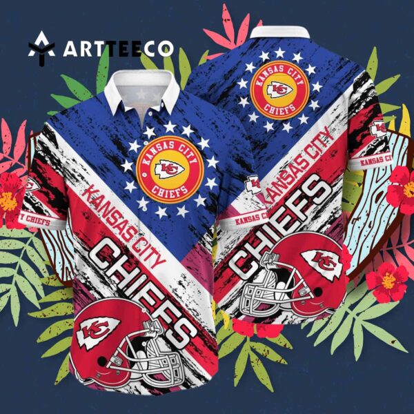 Kansas City Chiefs Us Flag Hawaiian Shirt 3