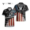 Las Vegas Raiders American Flag Logo Hawaiian Shirt 1