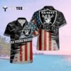 Las Vegas Raiders American Flag Logo Hawaiian Shirt 2