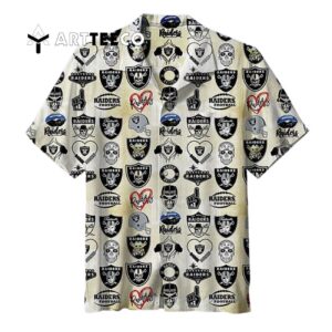 Las Vegas Raiders Football Logo Hawaiian Shirt 1