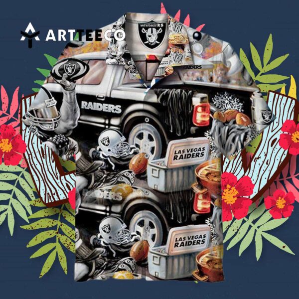 Las Vegas Raiders Funny Hawaiian Shirt 3