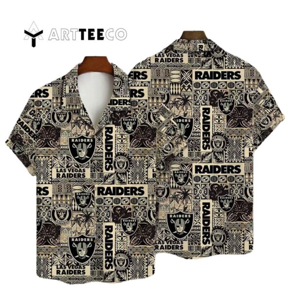 Las Vegas Raiders National Football League 2025 Aop V15 Hawaiian Shirt 1