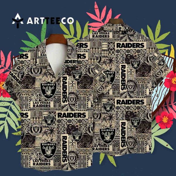 Las Vegas Raiders National Football League 2025 Aop V15 Hawaiian Shirt 3