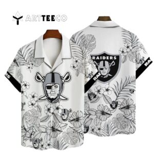 Las Vegas Raiders National Football League 2025 Aop V35 Hawaiian Shirt 1
