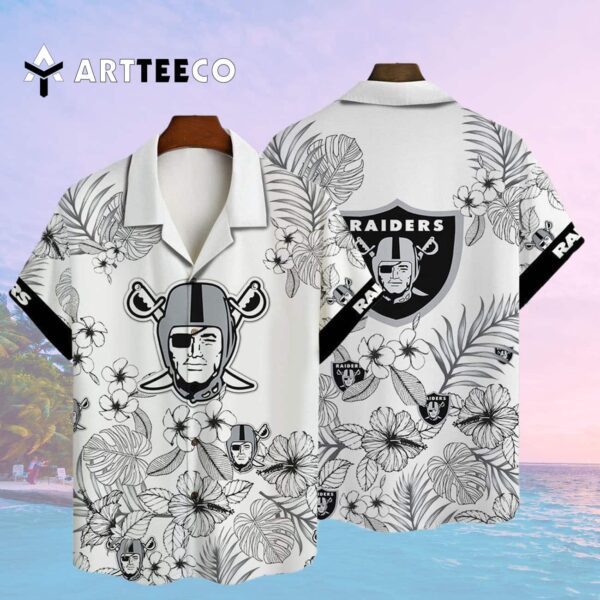 Las Vegas Raiders National Football League 2025 Aop V35 Hawaiian Shirt 2
