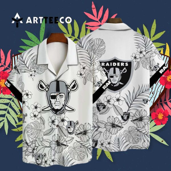 Las Vegas Raiders National Football League 2025 Aop V35 Hawaiian Shirt 3