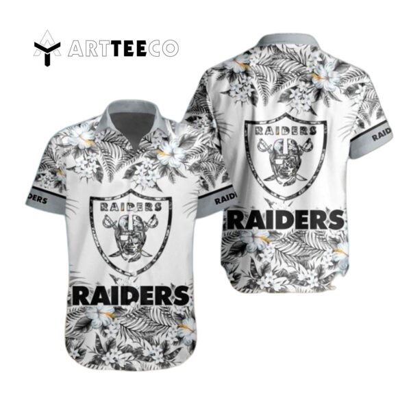 Las Vegas Raiders Special Floral Tropical Team Hawaiian Shirt 1