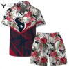 Lets Go Houston Texans Team Logo Pattern Hawaiian Shirt and Shorts Set
