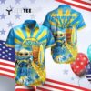 Los Angeles Chargers Baby Yoda Hawaiian Shirt 4