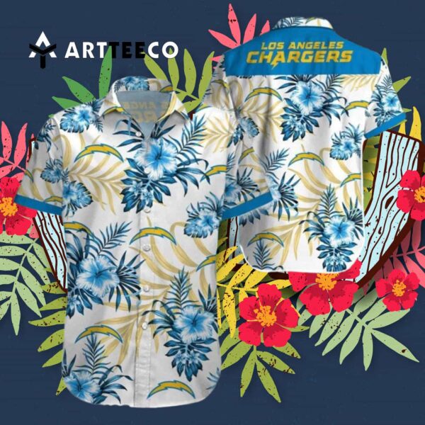 Los Angeles Chargers Beach For Fans Hawaiian Shirt 3