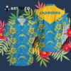 Los Angeles Chargers Flower And Logo V2 Hawaiian Shirt 3