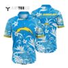 Los Angeles Chargers Flower Unisex Hawaiian Shirt 1