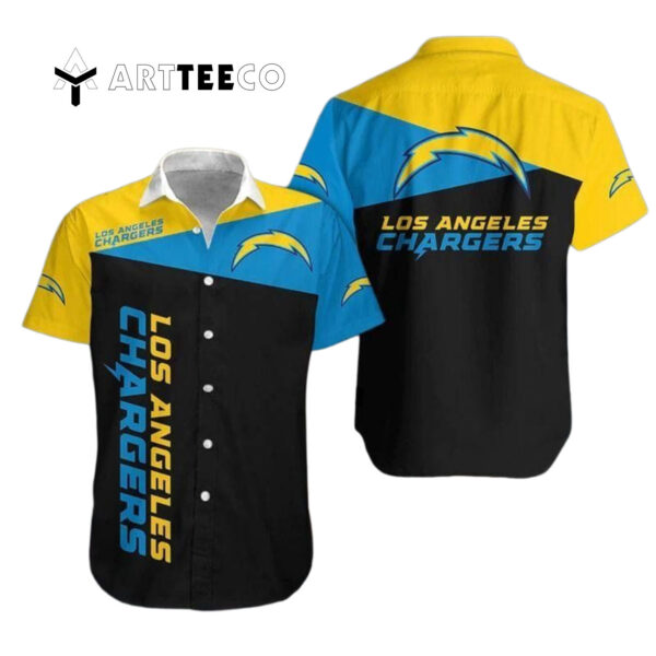 Los Angeles Chargers Football Logo Hawaiian Shirt 1