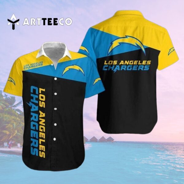Los Angeles Chargers Football Logo Hawaiian Shirt 2
