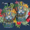 Los Angeles Chargers Grateful Dead Nfl Hawaiian Shirt 3