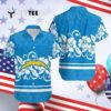 Los Angeles Chargers Hibiscus Flowers Hawaiian Shirt 4