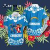 Los Angeles Chargers Lilo And Stitch Hawaiian Shirt 3