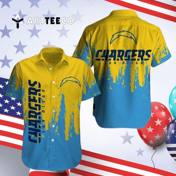 Los Angeles Chargers Limited Edition V1 Hawaiian Shirt 4