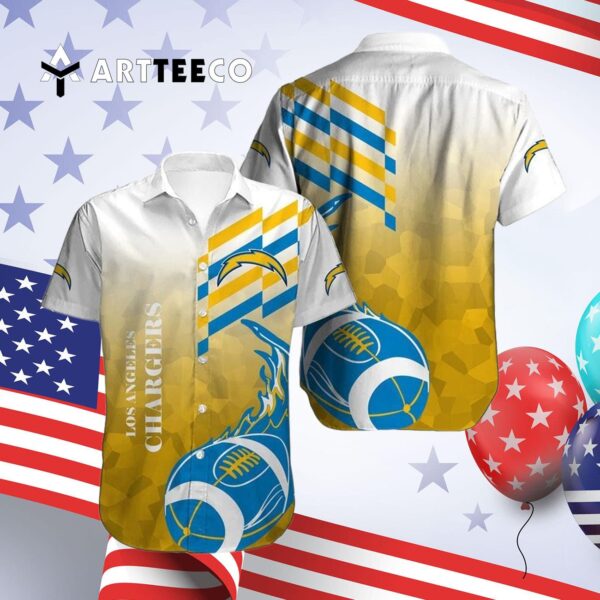 Los Angeles Chargers Limited Edition V2 Hawaiian Shirt 4
