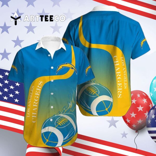Los Angeles Chargers Limited Edition V3 Hawaiian Shirt 4