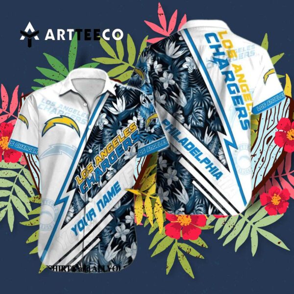 Los Angeles Chargers Nfl For Fans Hawaiian Shirt 3