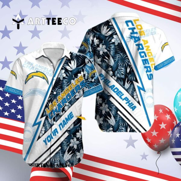 Los Angeles Chargers Nfl For Fans Hawaiian Shirt 4
