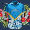Los Angeles Chargers Short Floral Hawaiian Shirt 3
