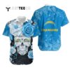 Los Angeles Chargers Skull Nfl Hawaiian Shirt 1