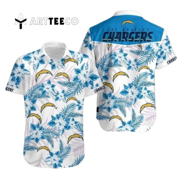 Los Angeles Chargers Summer Aloha Hawaiian Shirt 1