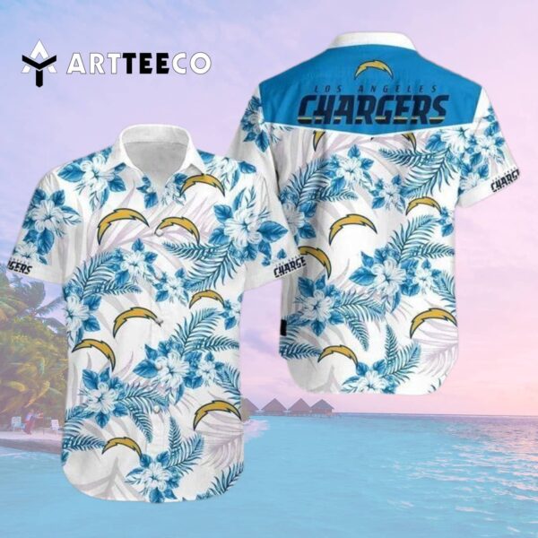 Los Angeles Chargers Summer Aloha Hawaiian Shirt 2