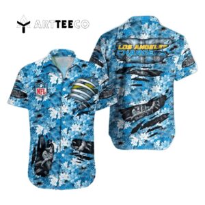 Los Angeles Chargers Summer Art Hawaiian Shirt 1