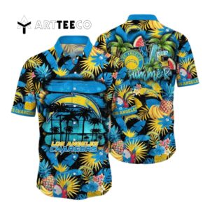 Los Angeles Chargers Summer Colorful Hawaiian Shirt 1
