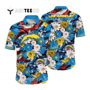 Los Angeles Chargers Summer Independence Day Hawaiian Shirt 1