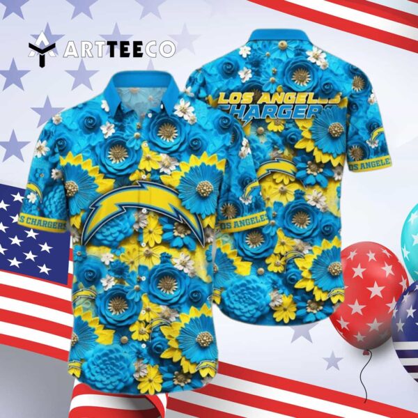 Los Angeles Chargers Trending For This Summer Hawaiian Shirt 4