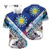 Los Angeles Chargers Us Flag Hawaiian Shirt 1