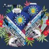 Los Angeles Chargers Us Flag Hawaiian Shirt 3