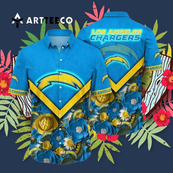 Los Angeles Chargers Vacation Aloha Hawaiian Shirt 3