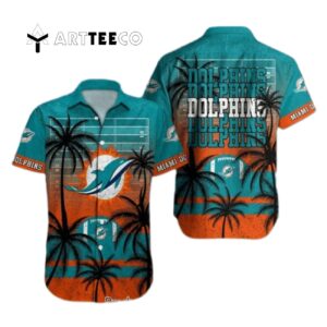 Miami Dolphins Beach Lovers Hawaiian Shirt 1