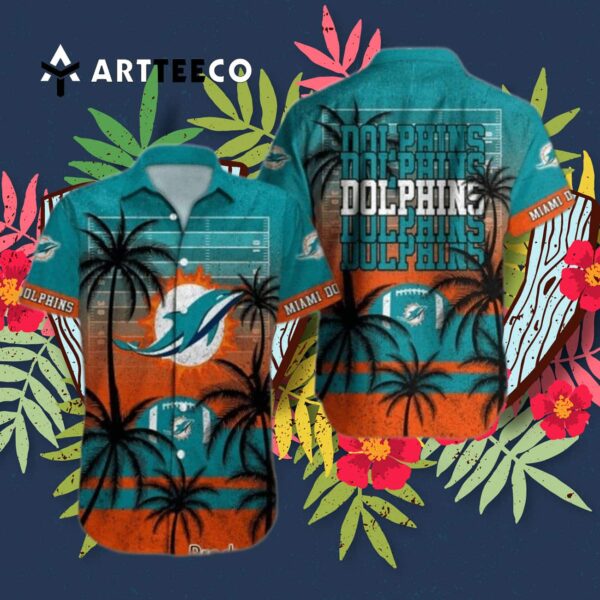 Miami Dolphins Beach Lovers Hawaiian Shirt 3