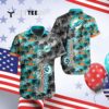 Miami Dolphins Cool Floral Pattern Hawaiian Shirt 4