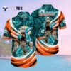 Miami Dolphins Halloween Style Hawaiian Shirt 2