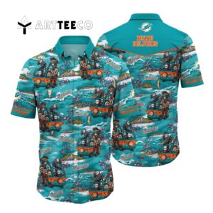 Miami Dolphins Killer Team Hawaiian Shirt 1